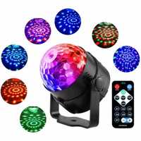 Kula Disco Party LED RGB Mix Kolorów + Pilot Idealny efekt na Imprezy