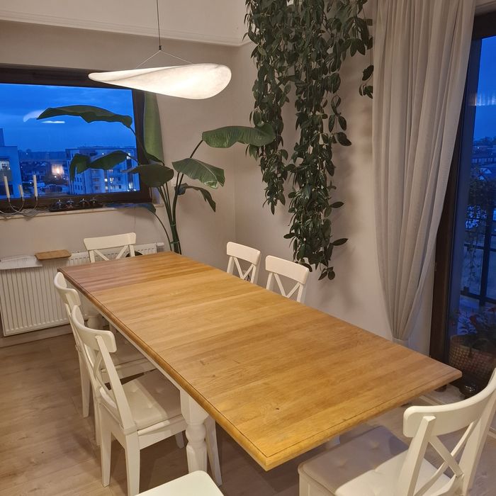 Stół rozkładany 1.6 m-2.6 m +6 krzeseł