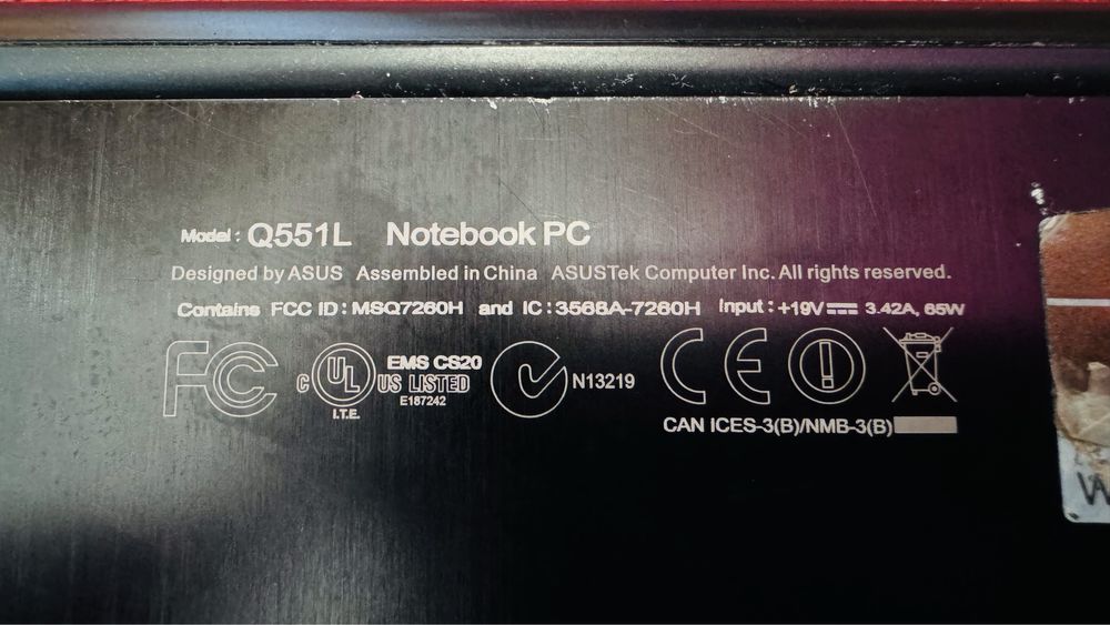 Asus q551 не включается