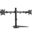 LogiLink BP0099 - aluminiowy stojak na biurko z dwoma monitorami