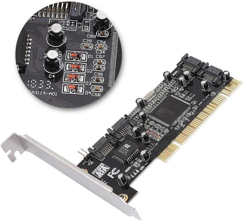 Kontroler PCI SATA, 4 SATA PCI karta Silicon Image Sil3114