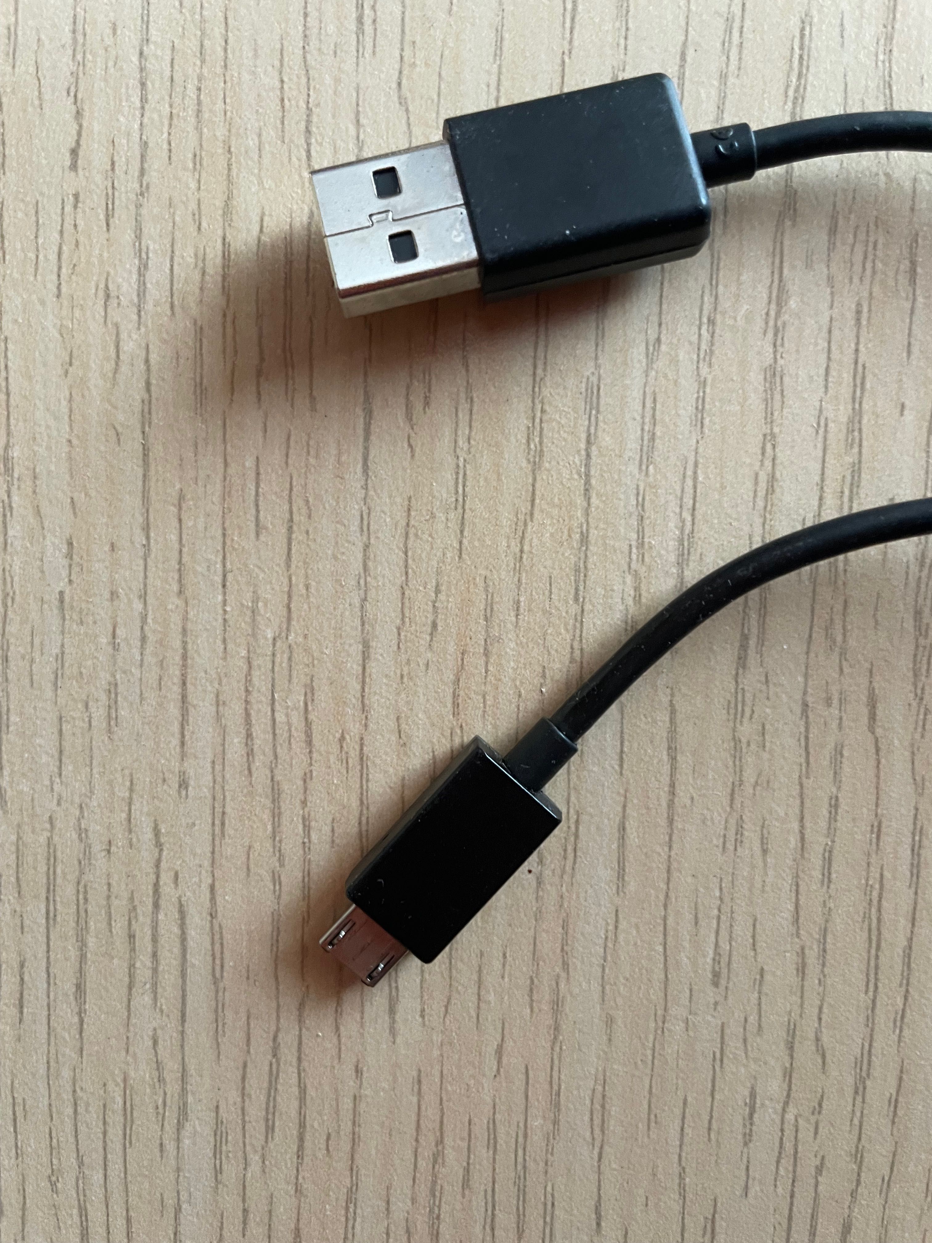 Kabel USB microUSB czarny