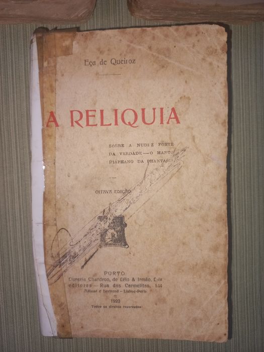 5 livros antigos 1897 Eça de Queiroz