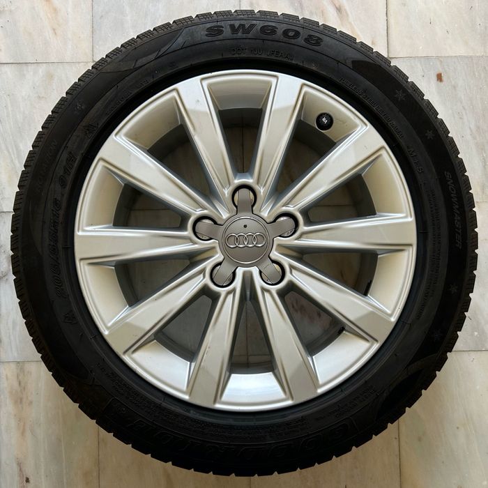 Jantes Audi R16 com pneus NOVOS (para carros VW, Audi, Seat, Skoda)