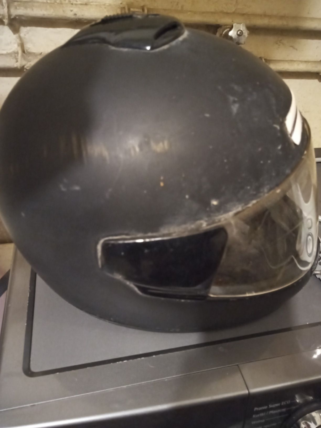 Kask motocyklowy.