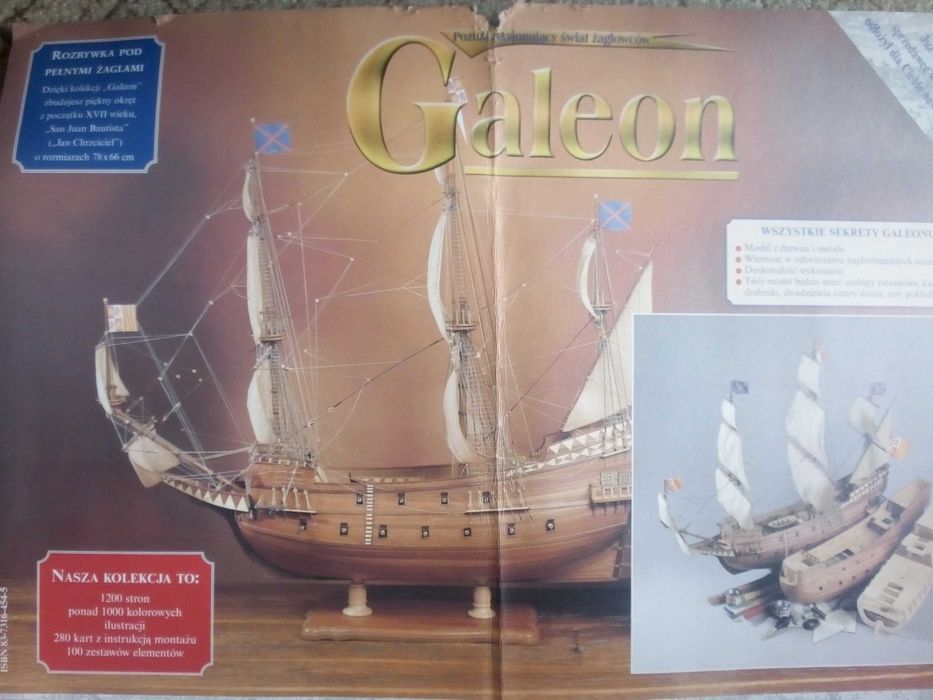 Żaglowiec  SAN JUAN BAUTISTA ( GALEON)  drewniany w skali  1:43