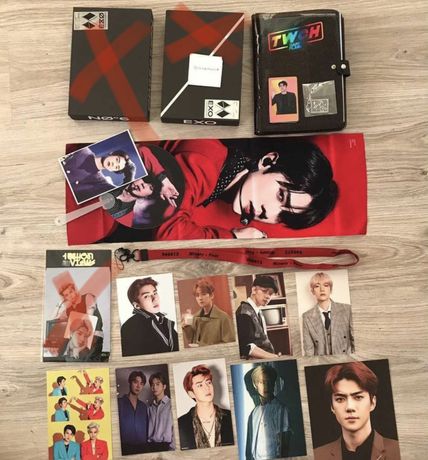 kpop, exo, открытки, журналы, кпоп.