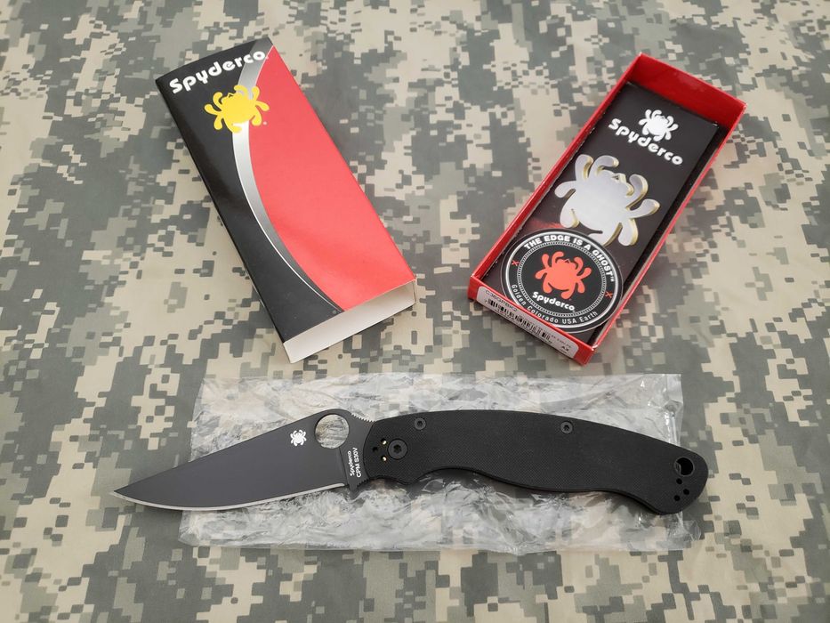 ОРИГІНАЛ Ніж Складний Spyderco MILITARY 2 Кишеньковий C36GPBK2 Para US
