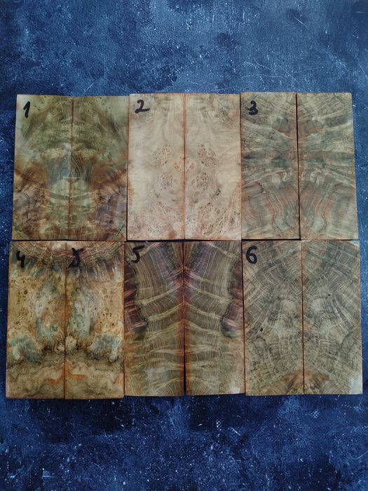 Заготовки для руків'я, тикове дерево капо-сувель