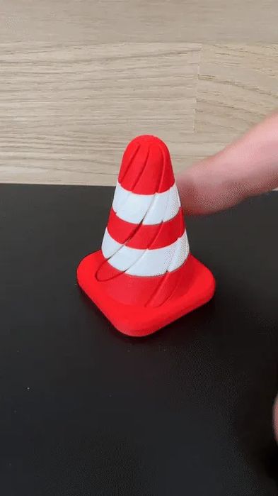 Brinquedo Fidget de Cone de Trânsito