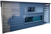 Schowek Domek Ogrodowy 3,8X2,5M Wiata 0,7X2,5M Brama Rynny Id877