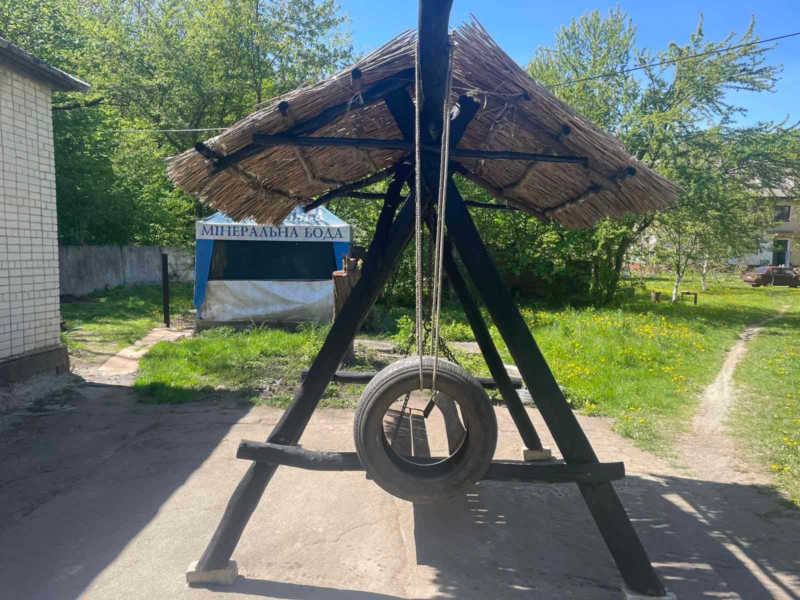 Розбірна садова гойдалка(качеля)декорація.Дуб