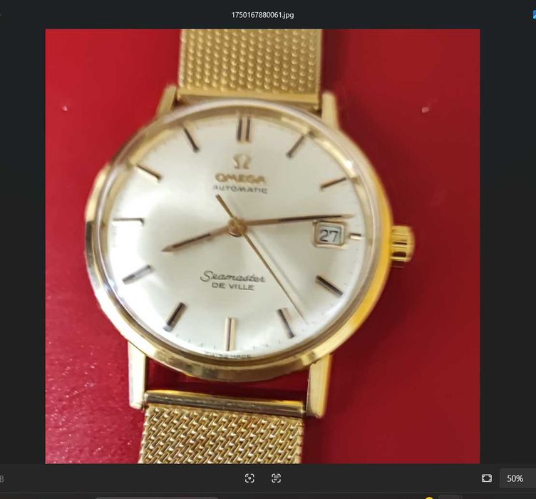 Relógio Omega Sea Master De Ville 18k Vintage