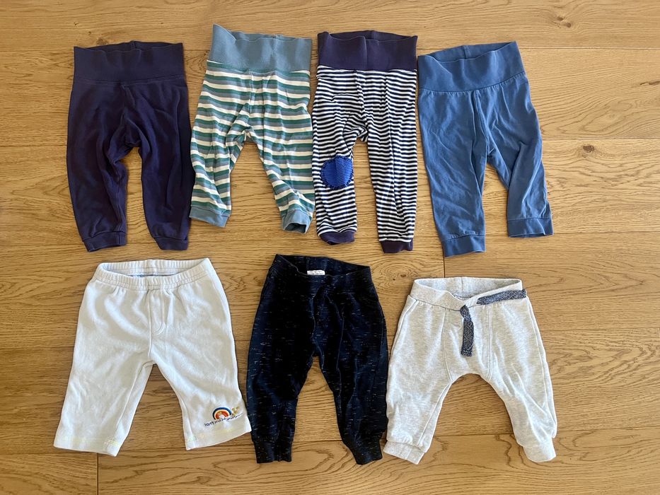 Zestaw ubrań 74: body spodnie swetry bluza paka jesień zima