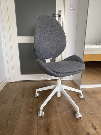 HATTEFJÄLL Krzesło biurowe obrotowe, Gunnared średnioszary/biały Ikea