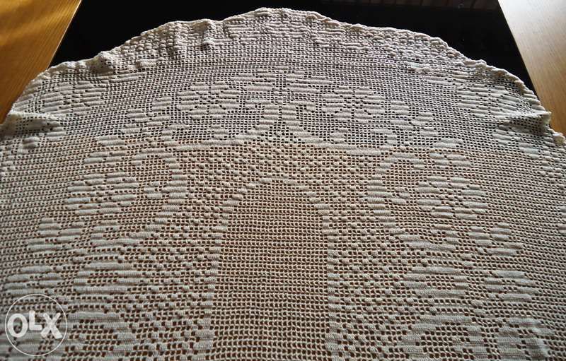 Centro de mesa em renda vintage