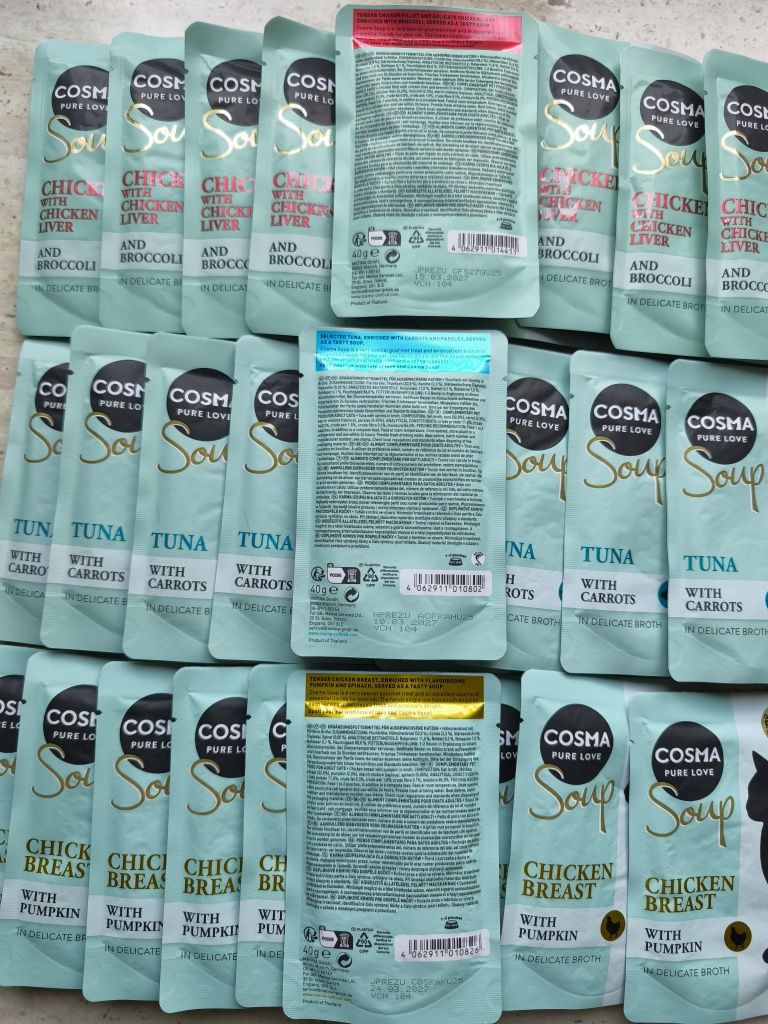 Zupa dla kota Cosma 10+10+10 po 40g