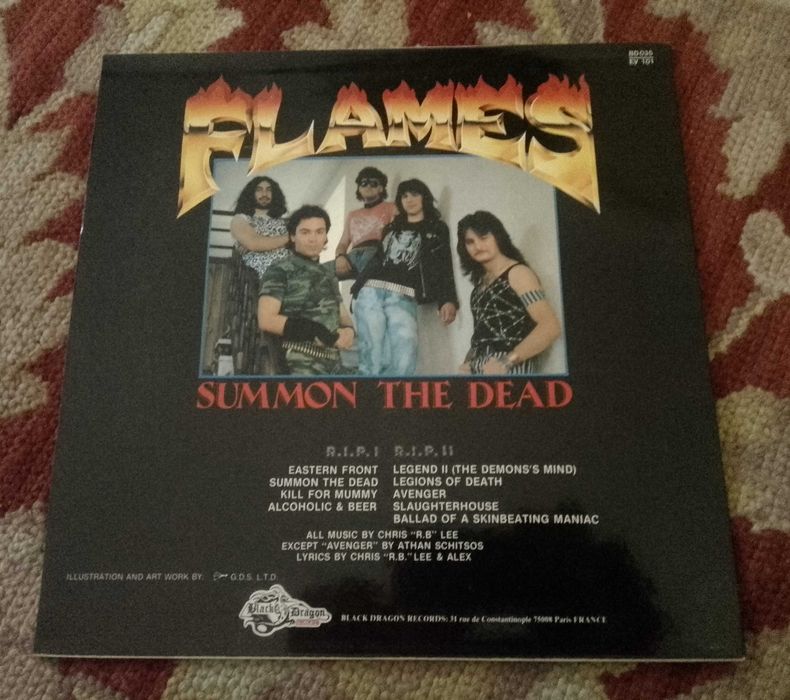 Flames - " Summon The Dead " ... LP vinil 1a edição