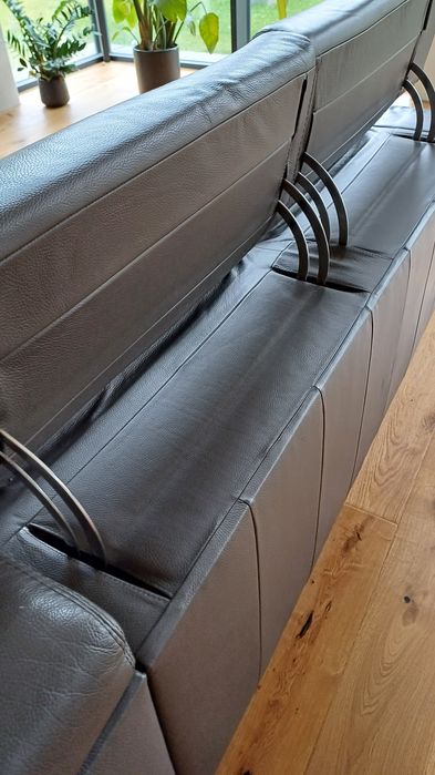 Sofa skórzana Kler funkcja spania i skrzynia