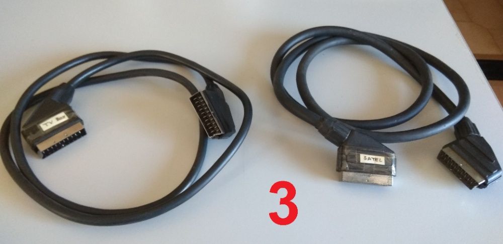 Vendo Cabos Scart ( lote 6 peças ) .