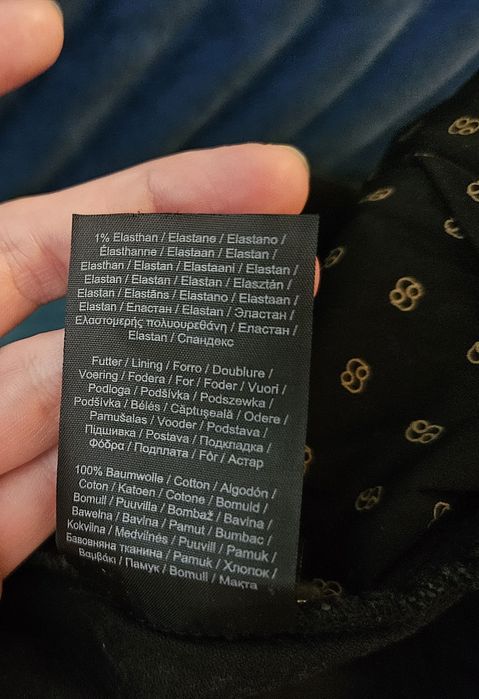 Czarne spodnie sztruksowe damskie s.Oliver 34/32 sztruksy 99% bawełna