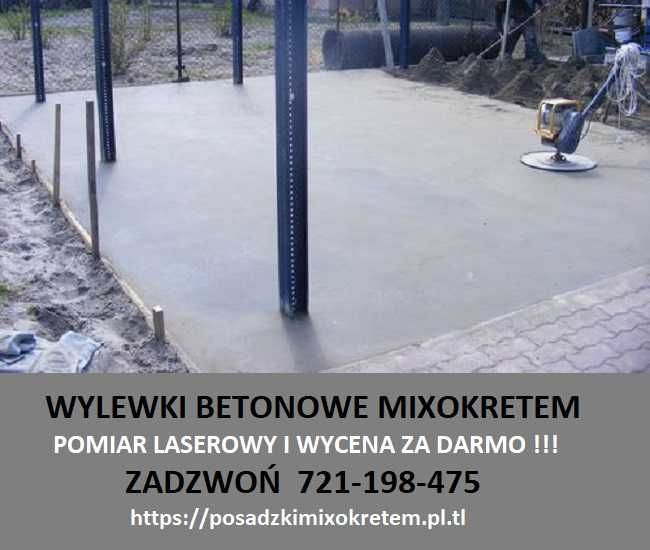 Posadzki mixokretem / wylewki betonowe/ kucie / izolacje / styrobeton