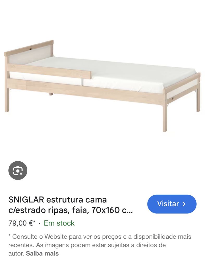 Cama ikea criança nova