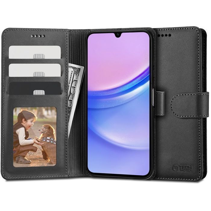 Tech-Protect Wallet Galaxy A15 4G / 5G Black