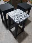 Conjunto 3 bancos altos
