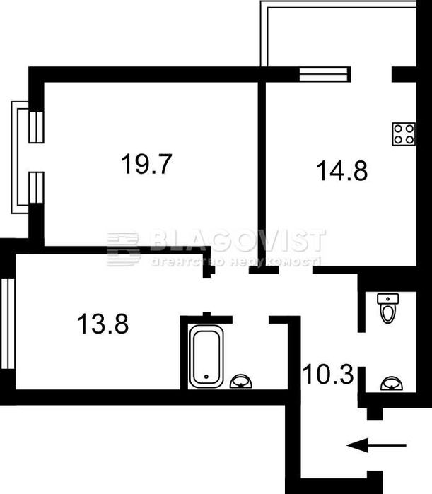Продаж 2-к квартири 70м.кв. РЕМОНТ М.Лівобережна, Аболмасова, 4