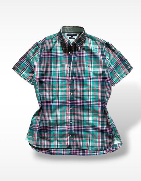 Tommy Hilfiger koszula męska XL krata w krakte plus size bawelna