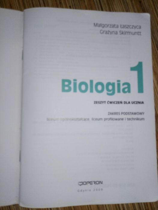 OPERON Biologia 1 Małgorzata Łaszczyca Grażyna Skirmuntt zestaw