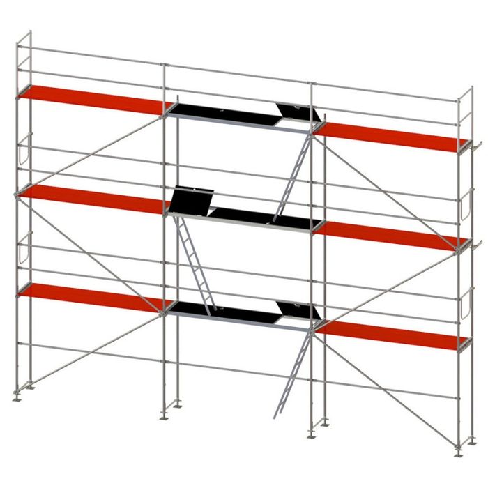 Wynajmę rusztowanie stalowe 75 m² – odbiór własny, bez montażu