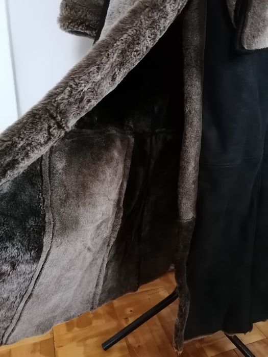 Дубленка макси  длинная в пол на высокий рост