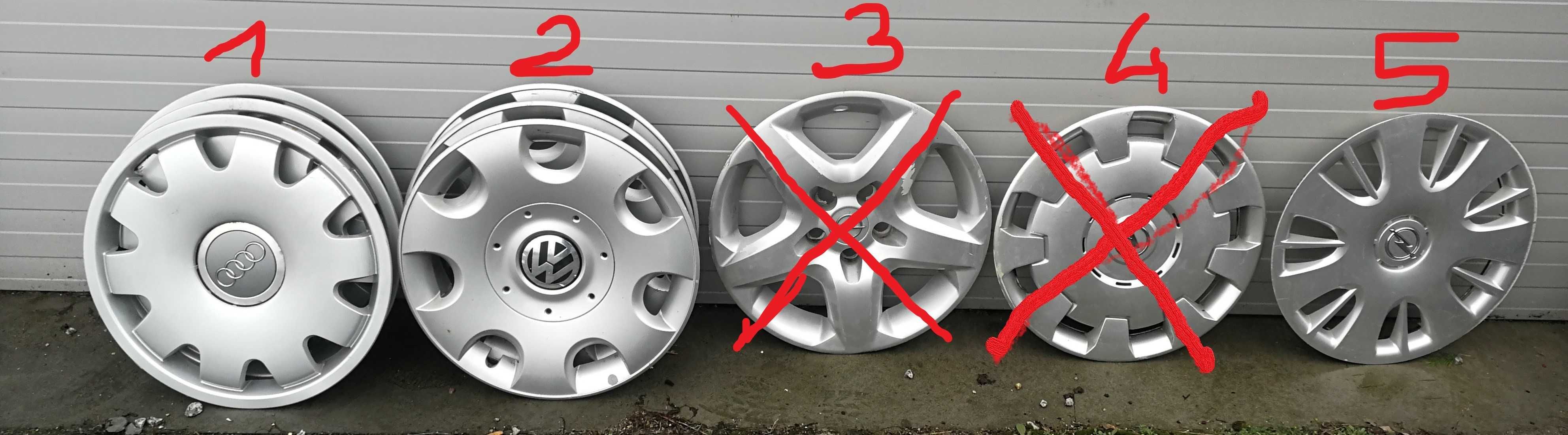 Kołpaki 15",16" AUDI, VW, OPEL, FORD, RENAULT - Oryginał