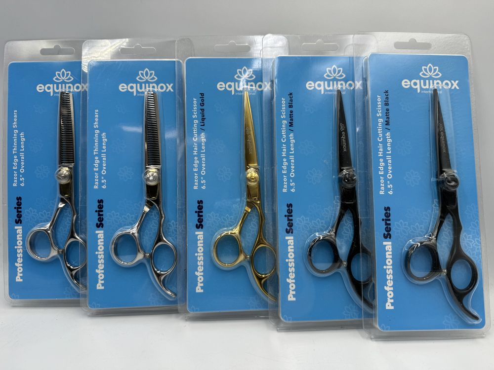 Nożyczki fryzjerskie Equinox 5szt.