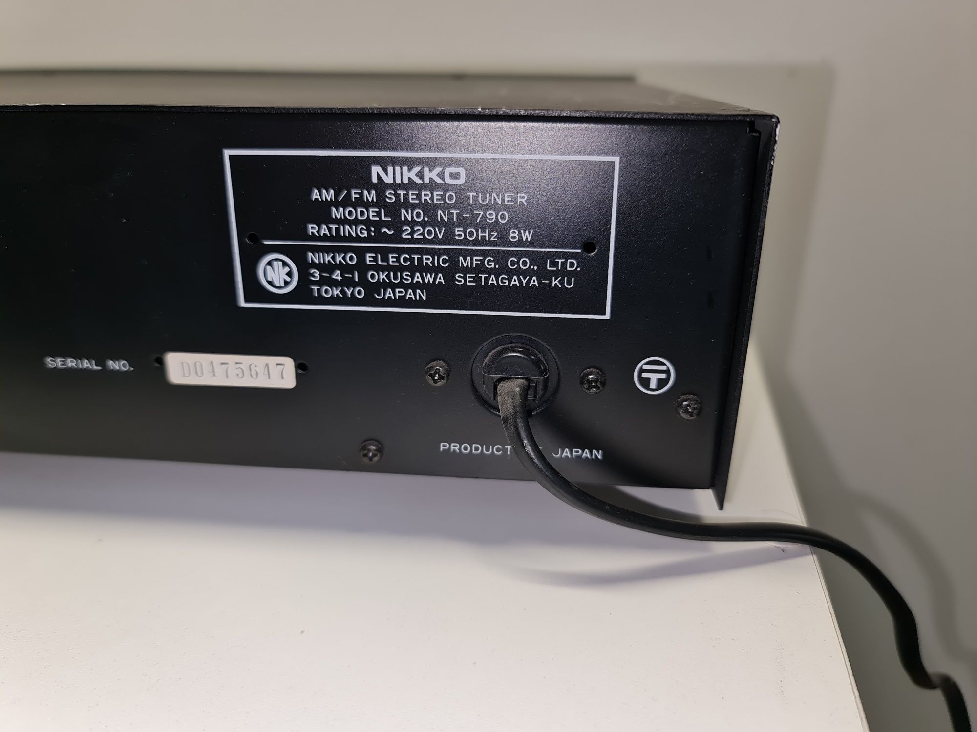 Nikko NT-790 tuner radio vintage