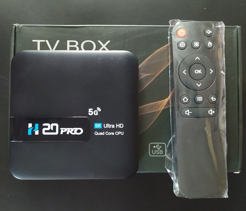 Новая SMART TV приставка H20PRO 2/16gb Android 10.0 WIFI 6 2.4 / 5Ghz