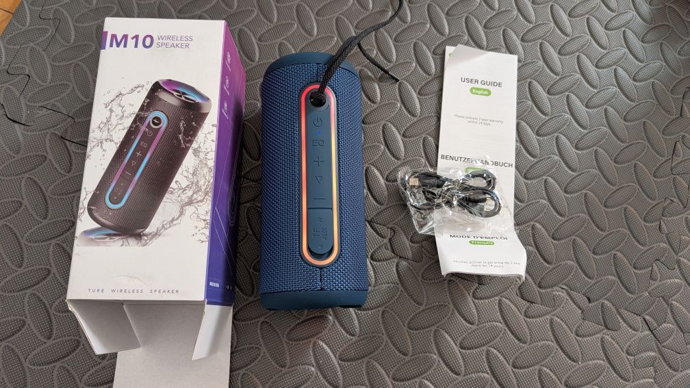[Novo!] Coluna Bluetooth 30W IPX7 e Luzes RGB