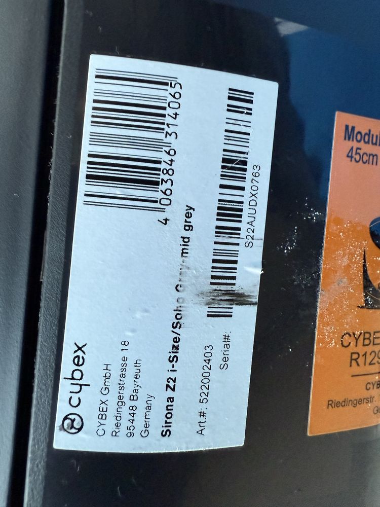 Fotelik dziecięcy CYBEX Z2 i-Size Soho Grey mid grey