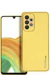 Futerał LEATHER Case skórzany do SAMSUNG Galaxy A33 5G żółty