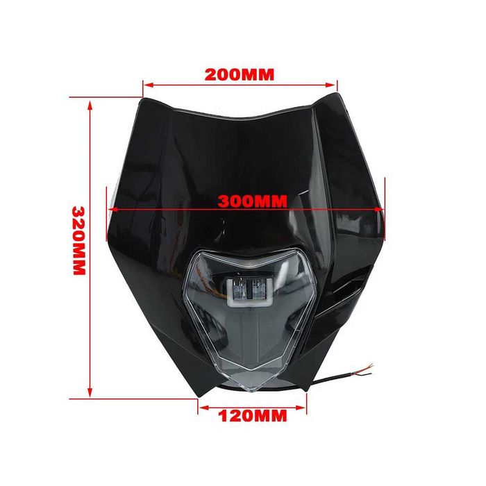 Farol LED Universal para Moto KTM EXC SX XC XCW - Motocross Supermoto