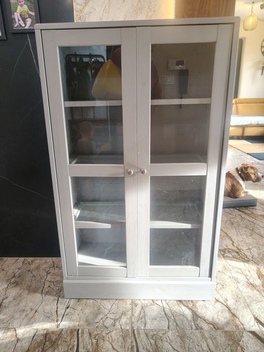 Witryna HAVSTA z cokołem szklane drzwi IKEA