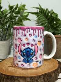 Kubek z nadrukiem Stitch Disney Walentynki Prezent 330ml