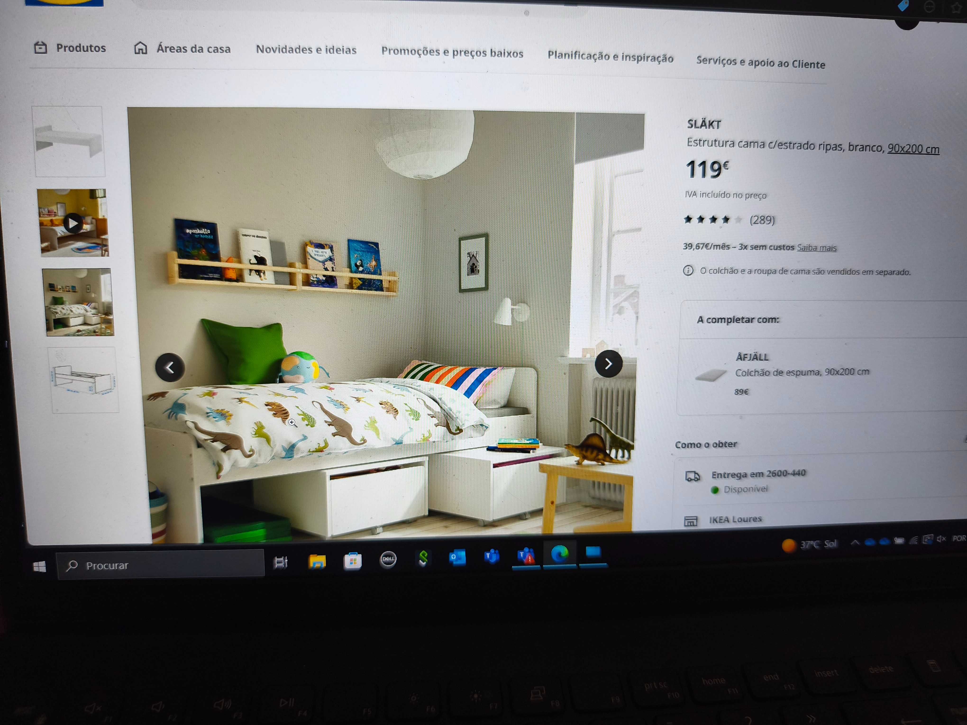 Vendo cama solteiro