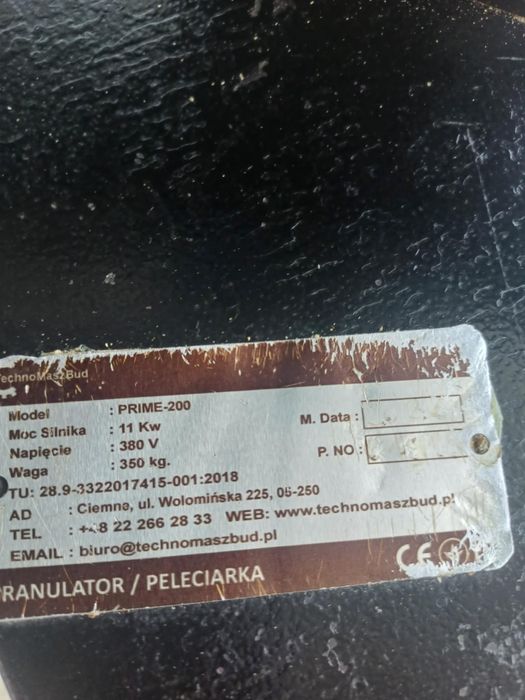 Peleciarka TMC o mocy 11 KW
