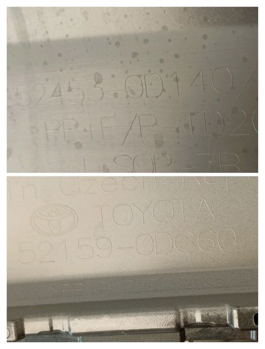 Toyota Yaris IV 4 19- Zderzak tył tylny Dokładka spoiler zderzaka