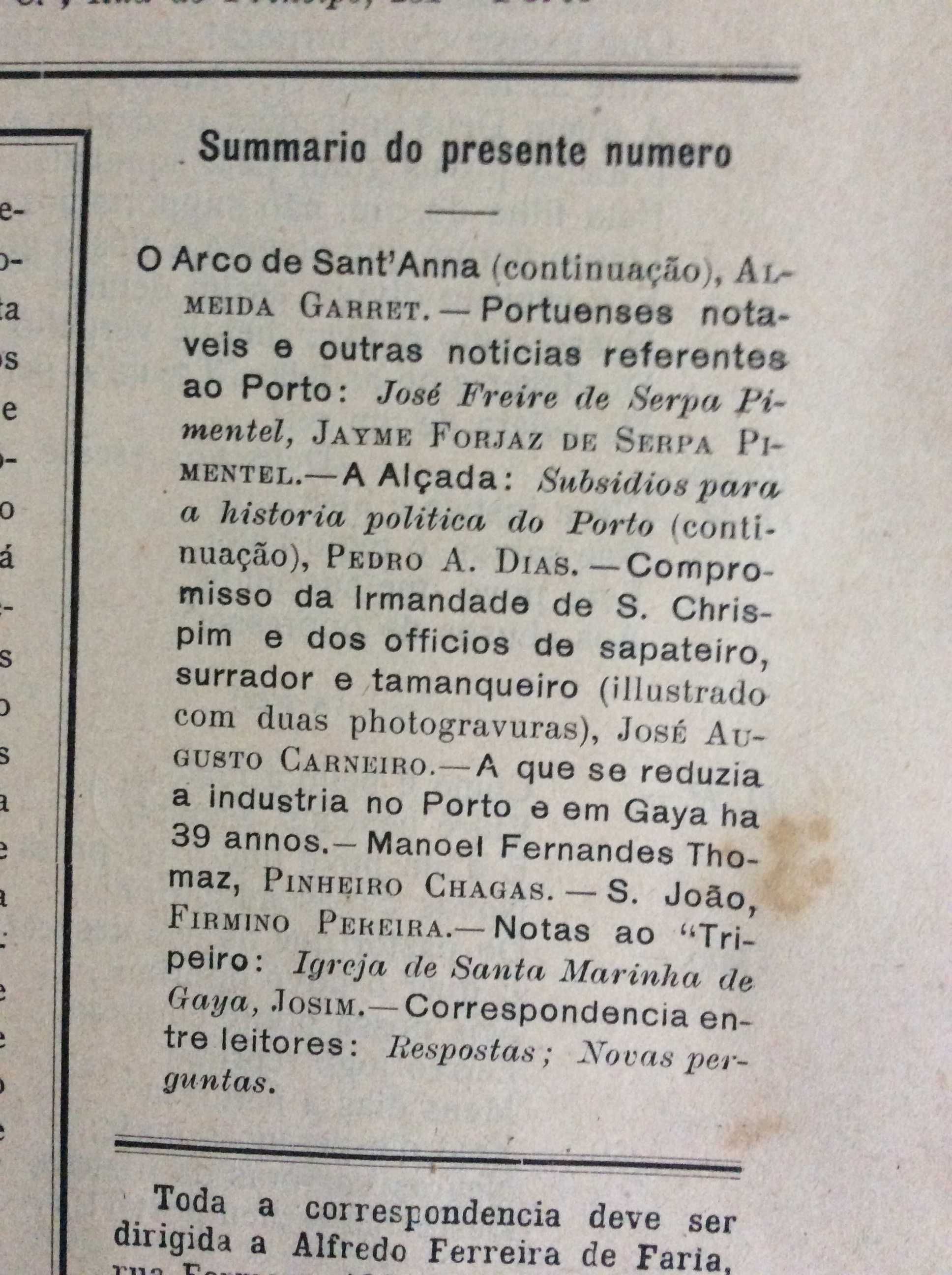 Um pouco da história do Porto e arredores, 1911. Excel. preço.