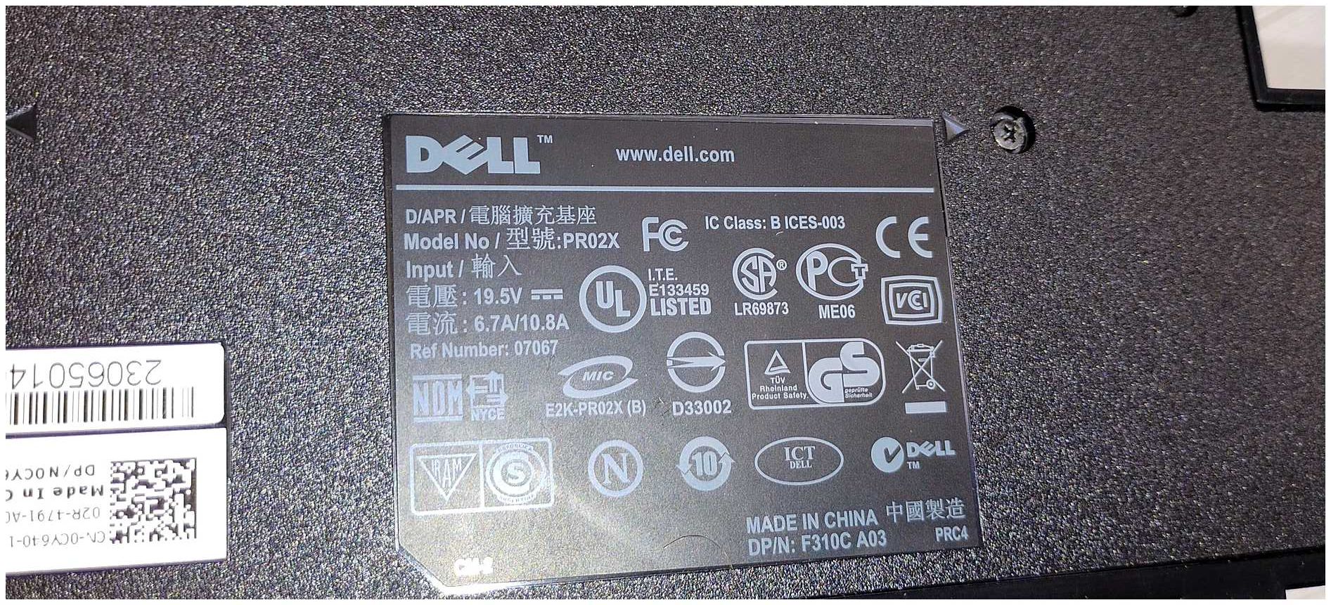 Stacja Dokująca DELL Dock PR02X Replikator Portów Precision | Latitude