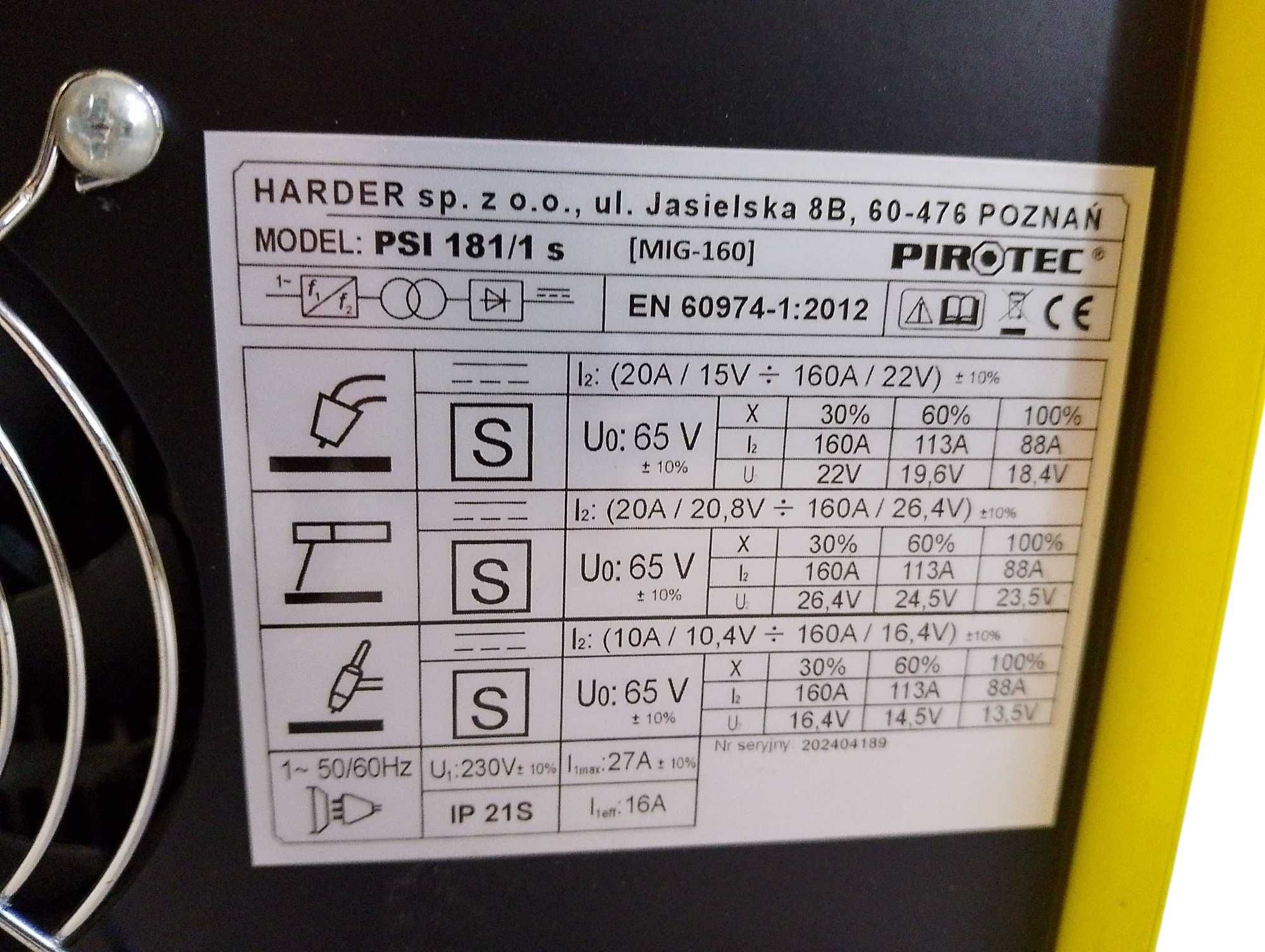 Spawarka PIROTEC PSI 181/1